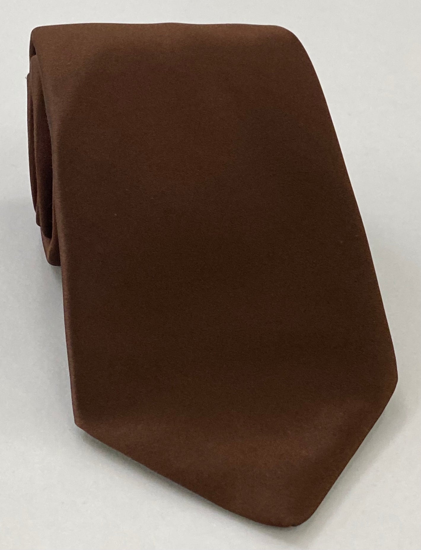 Chocolate Satin Silk Tie #ISAT-13