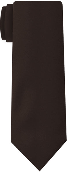 {[en]:Dark Chocolate Satin Silk Tie