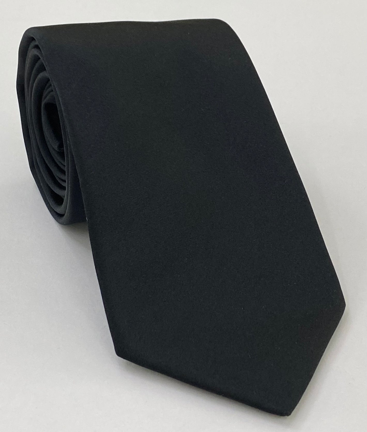 Dark Midnight Blue Satin Silk Tie ISAT-8