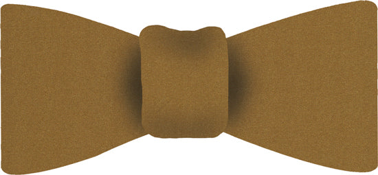 {[en]:Yellow Gold Satin Silk Bow Tie
