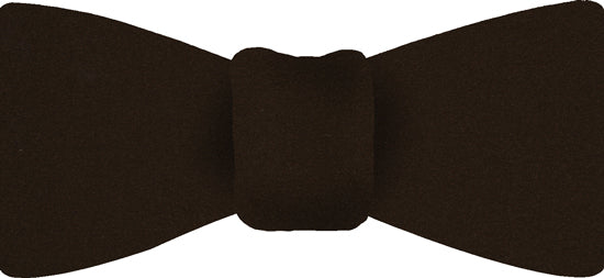 {[en]:Dark Chocolate Satin Silk Bow Tie