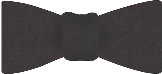 {[en]:Charcoal Gray Satin Silk Bow Tie