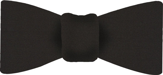 {[en]:Dark Charcoal Gray Satin Silk Bow Tie