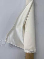 Natural White Italian Satin Silk Tie ISAT-16
