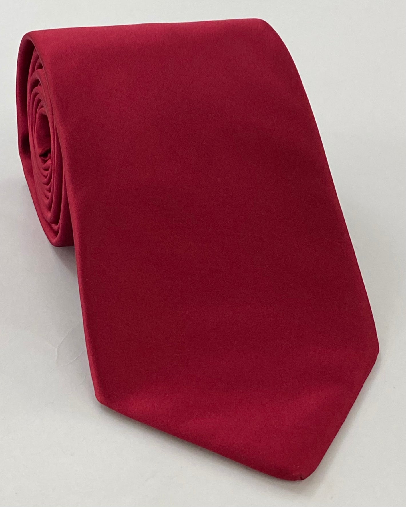 Red Satin Silk Tie #ISAT-9