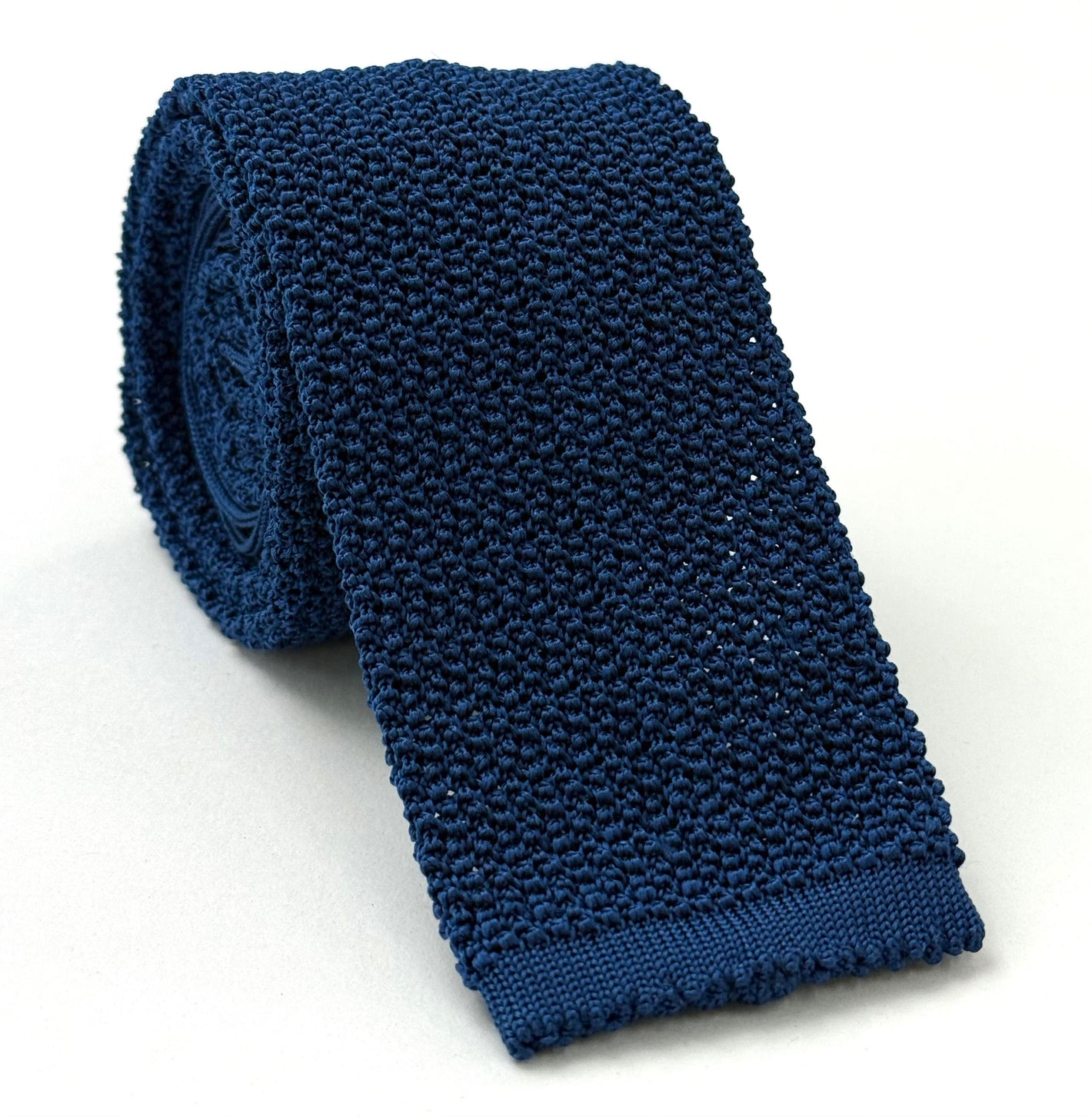 Navy Silk Knit Tie KT-3