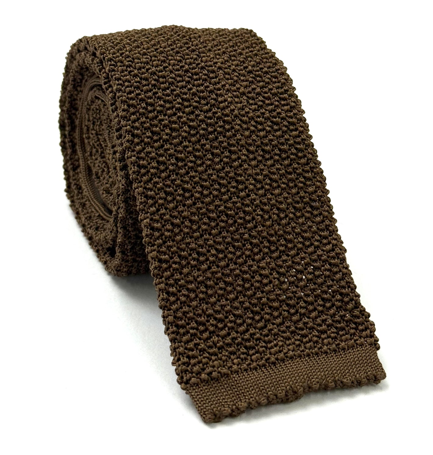 Camel Silk Knit Tie KT-8