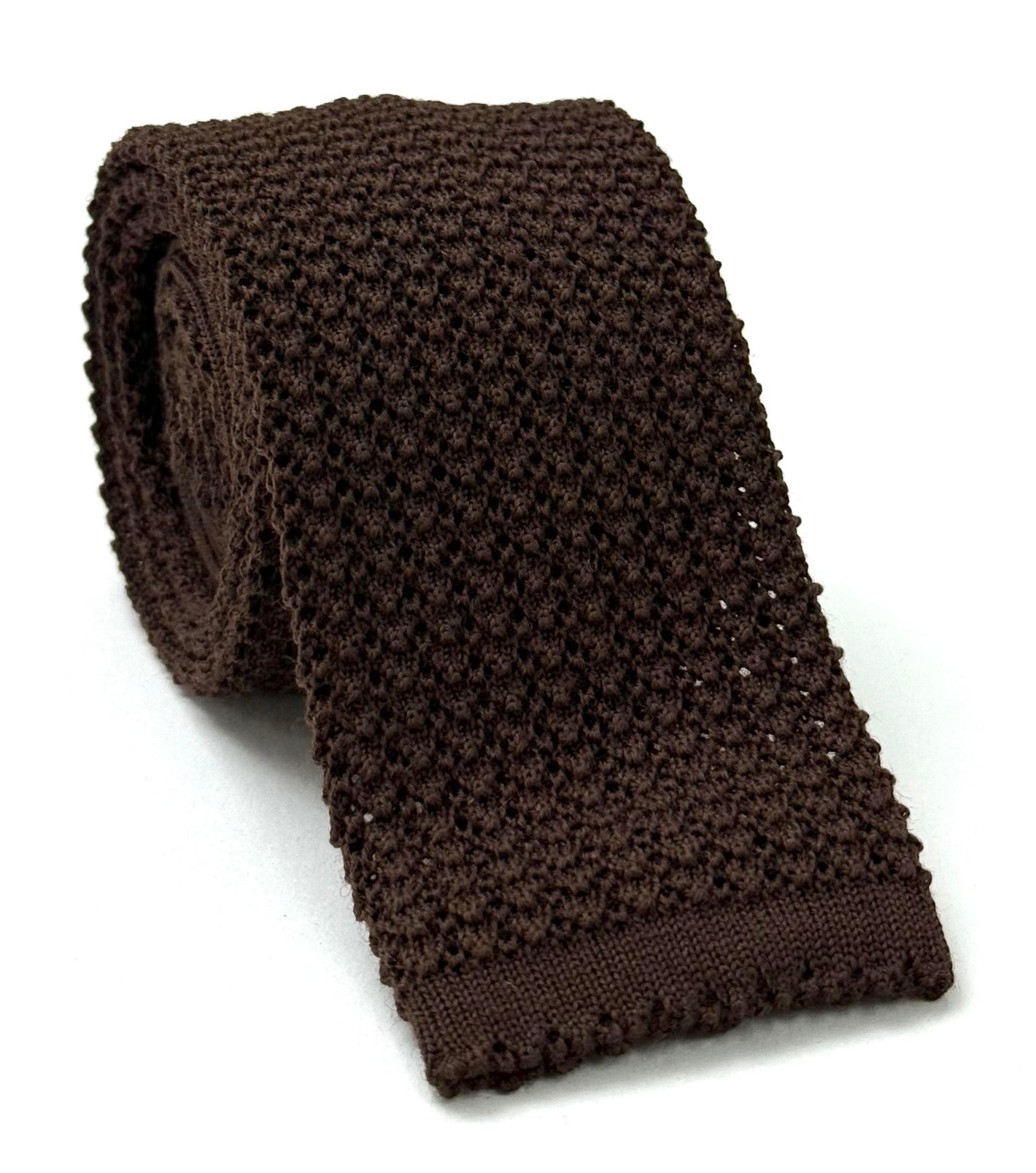 Burgundy Wool Knit Tie KWT-6