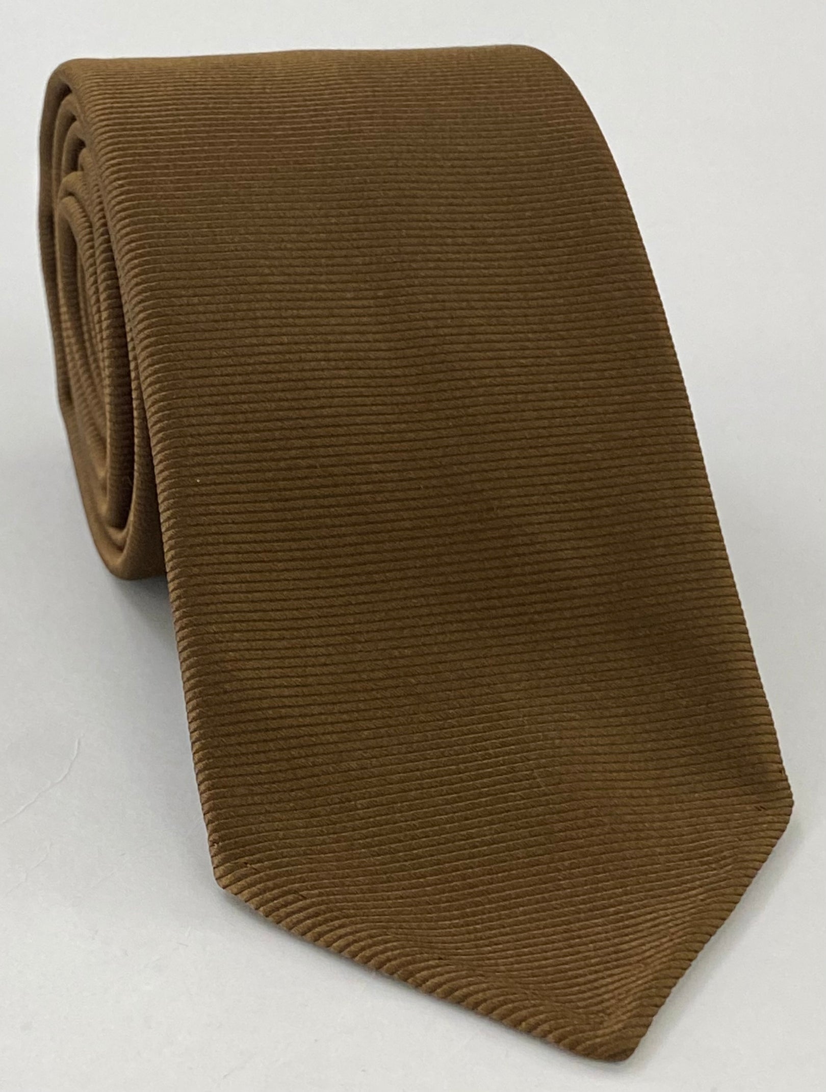 Chocolate Large Twill Silk Tie LTWT-3