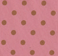 {[en]:Sage on Light Salmon Macclesfield Print Dot Silk Pocket Square