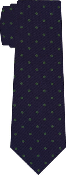 {[en]:Forest Green  on Dark Purple Macclesfield Print Silk Tie