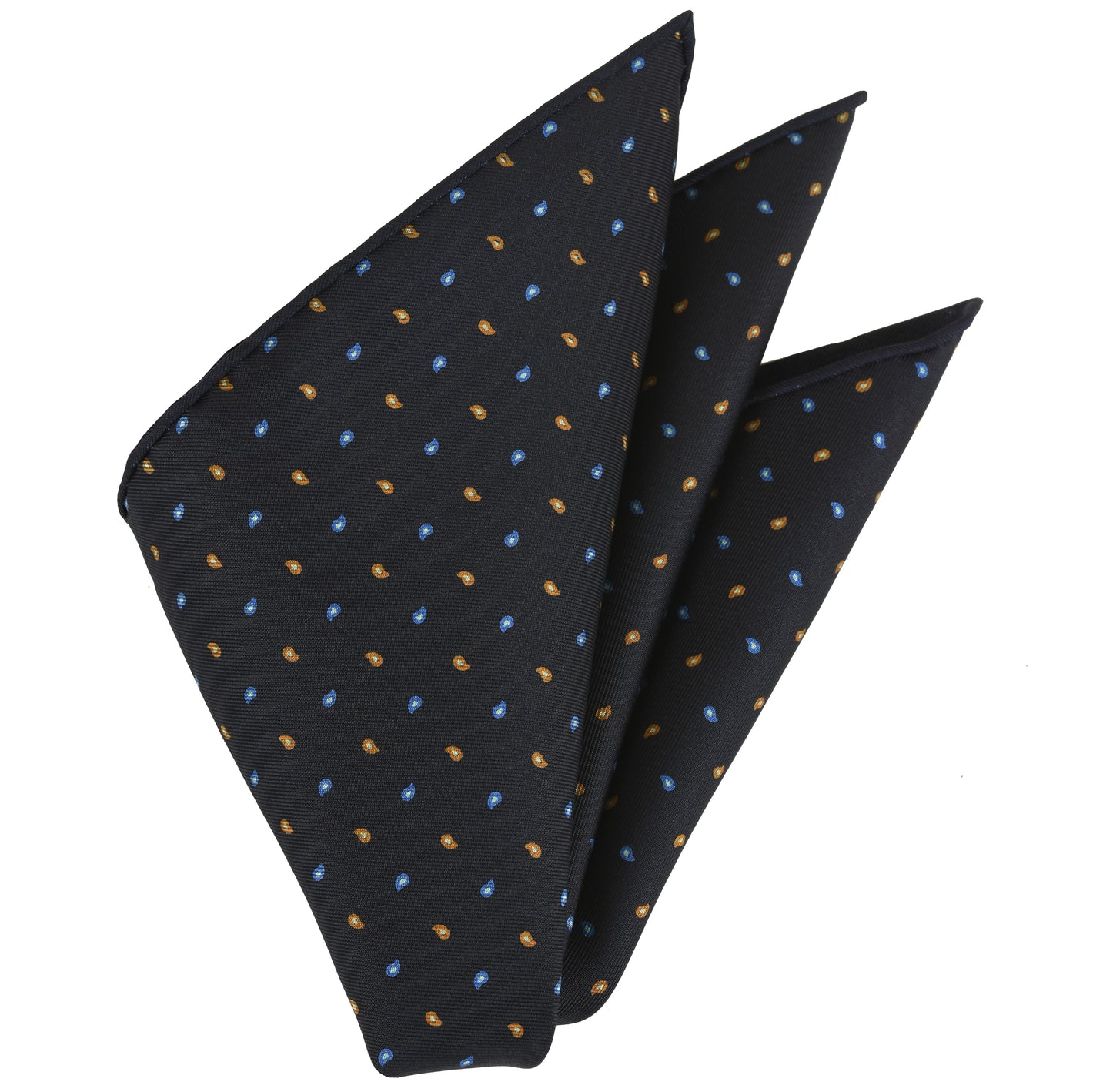 {[en]:Macclesfield Printed Silk Pocket Square