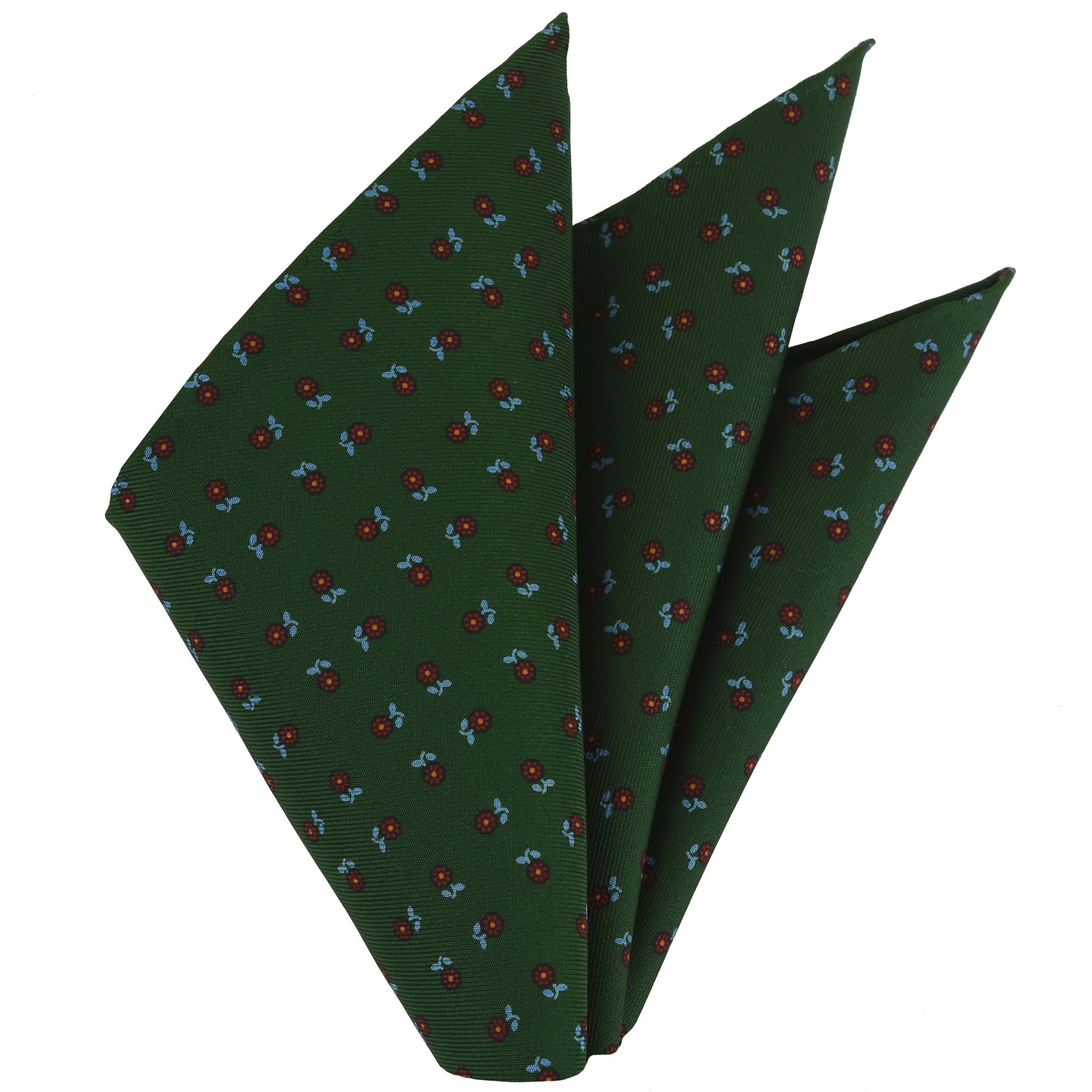 {[en]:Macclesfield Printed Silk Pocket Square
