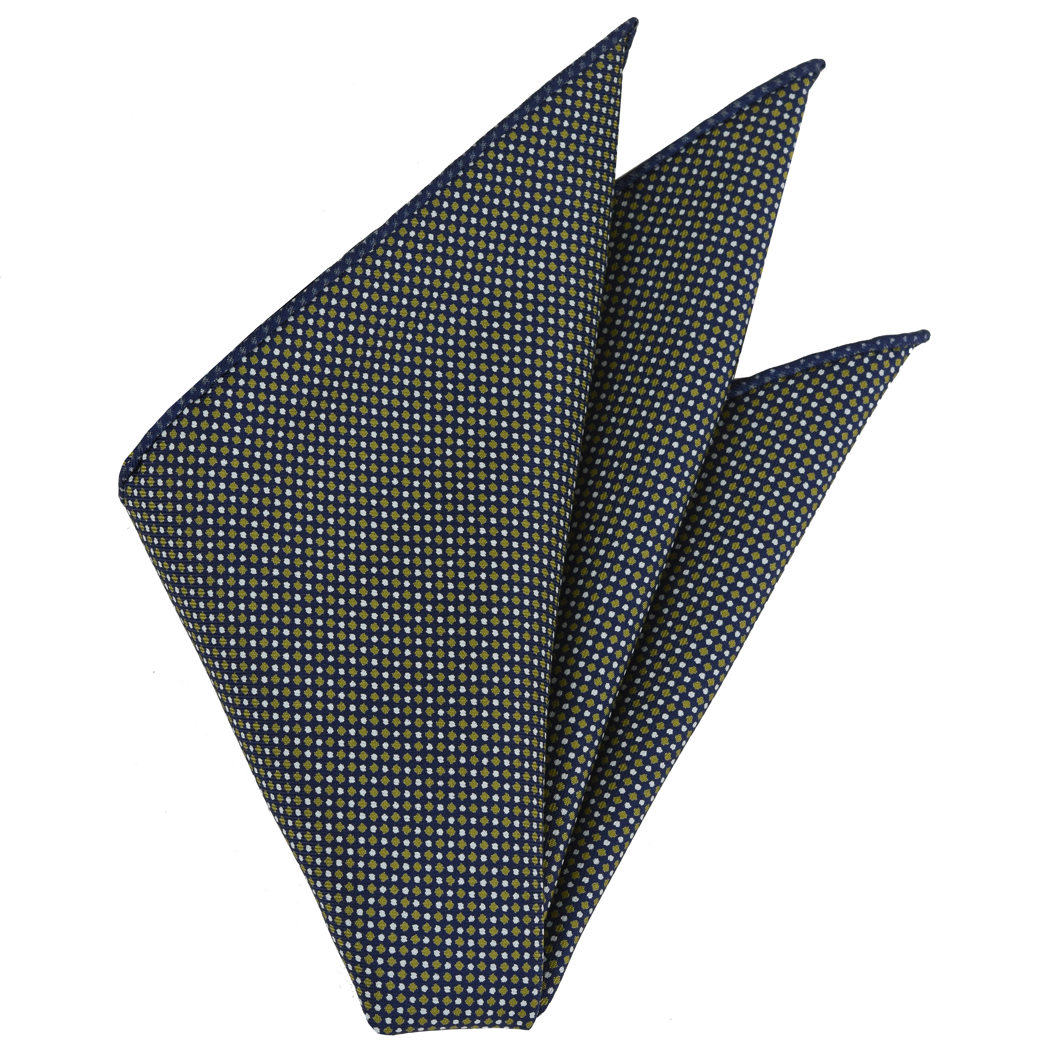 {[en]:Macclesfield Printed Silk Pocket Square