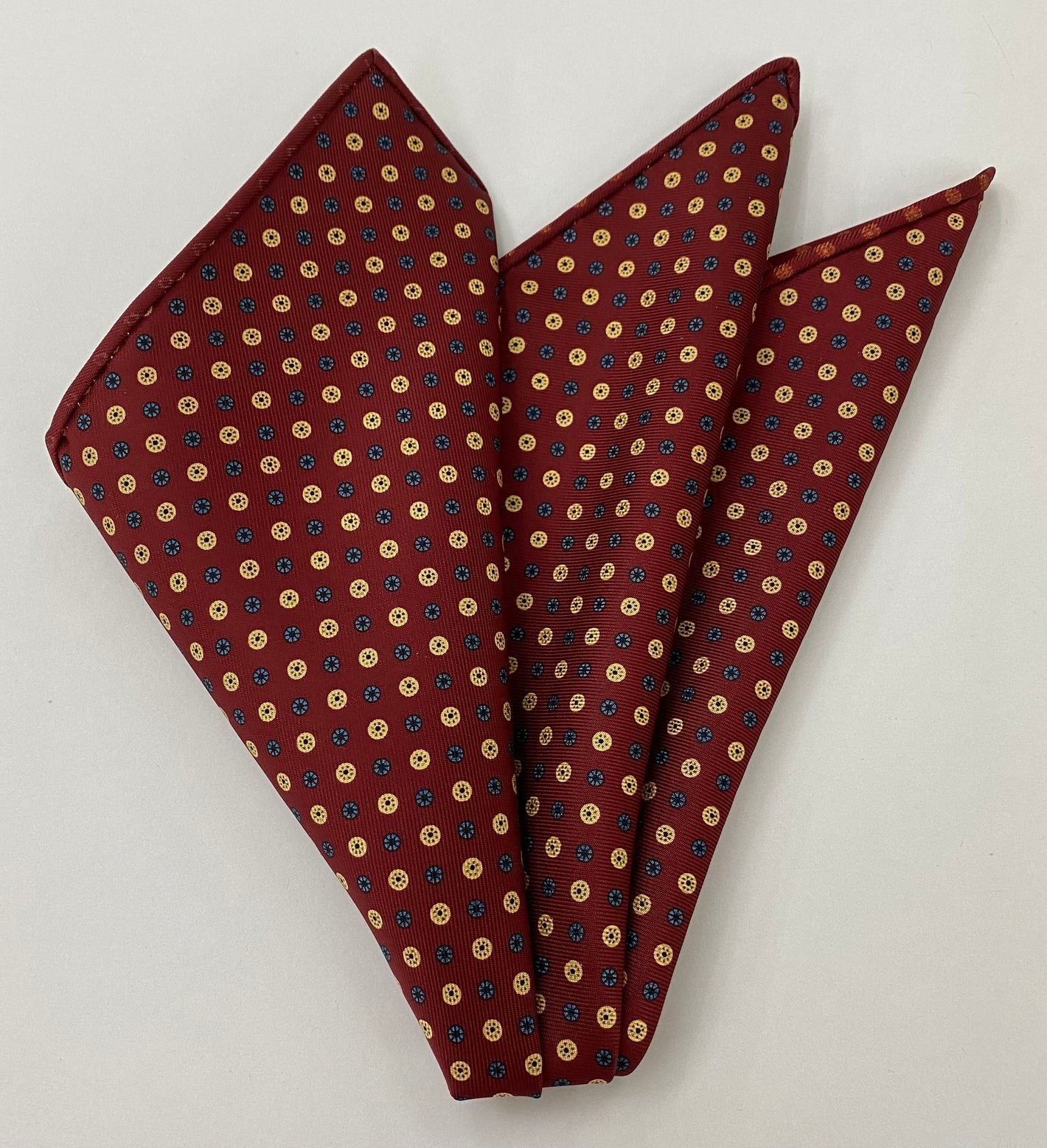 Macclesfield Printed Silk Pocket Square MCP-661