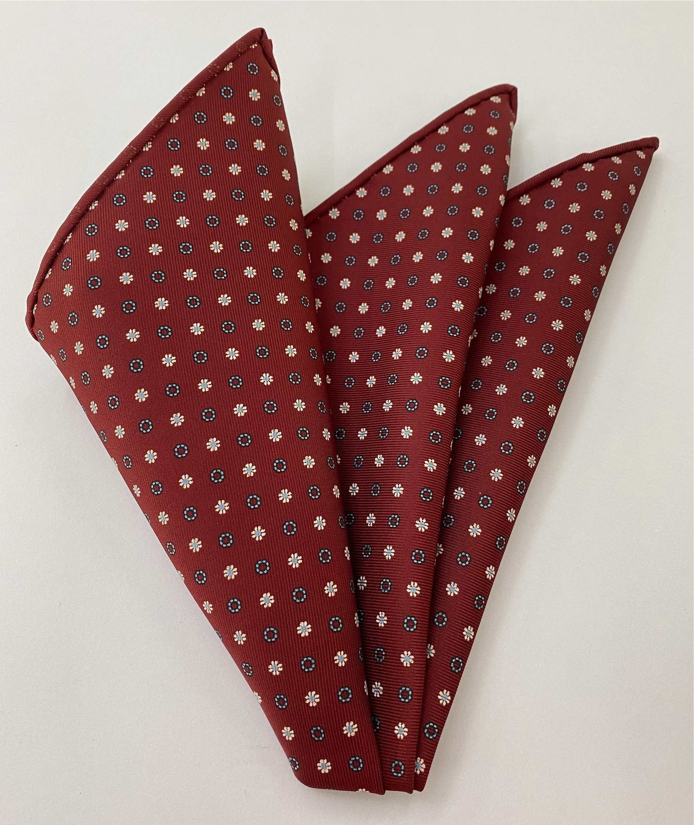 Macclesfield Printed Silk Pocket Square MCP-664