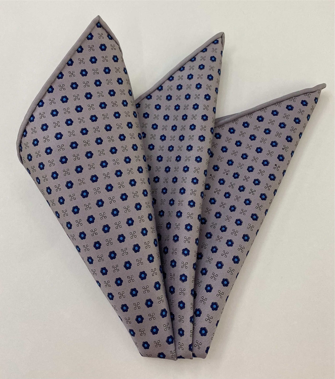 Macclesfield Printed Silk Pocket Square MCP-672