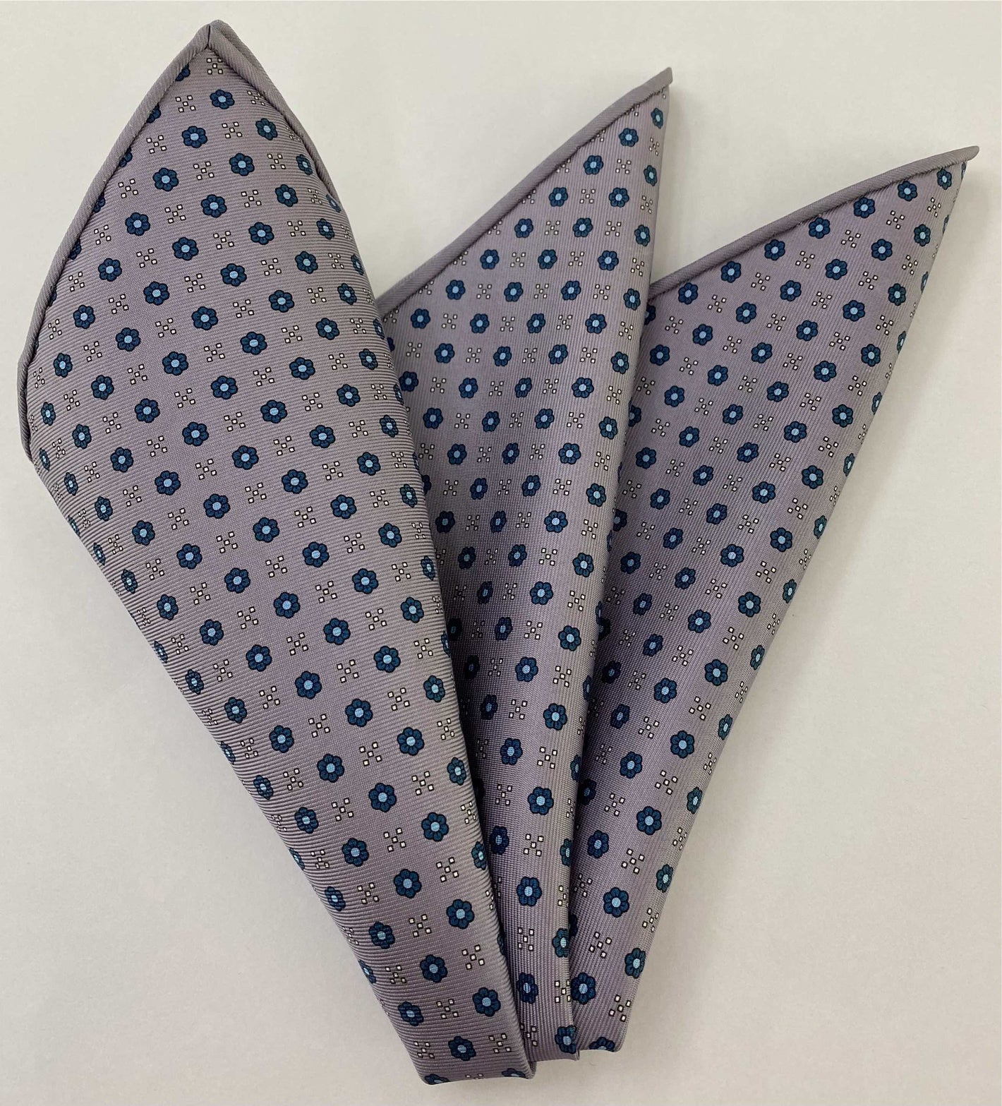 Macclesfield Printed Silk Pocket Square MCP-677