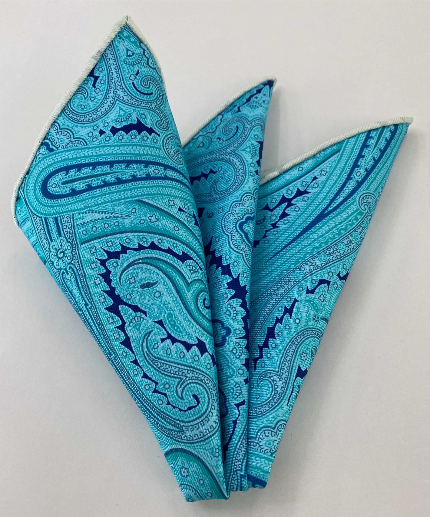 マクルズフィールド プリントシルク ポケットスクエア MCP-732