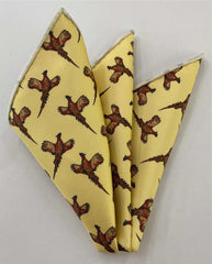 Macclesfield Printed Silk Pocket Square MCP-762