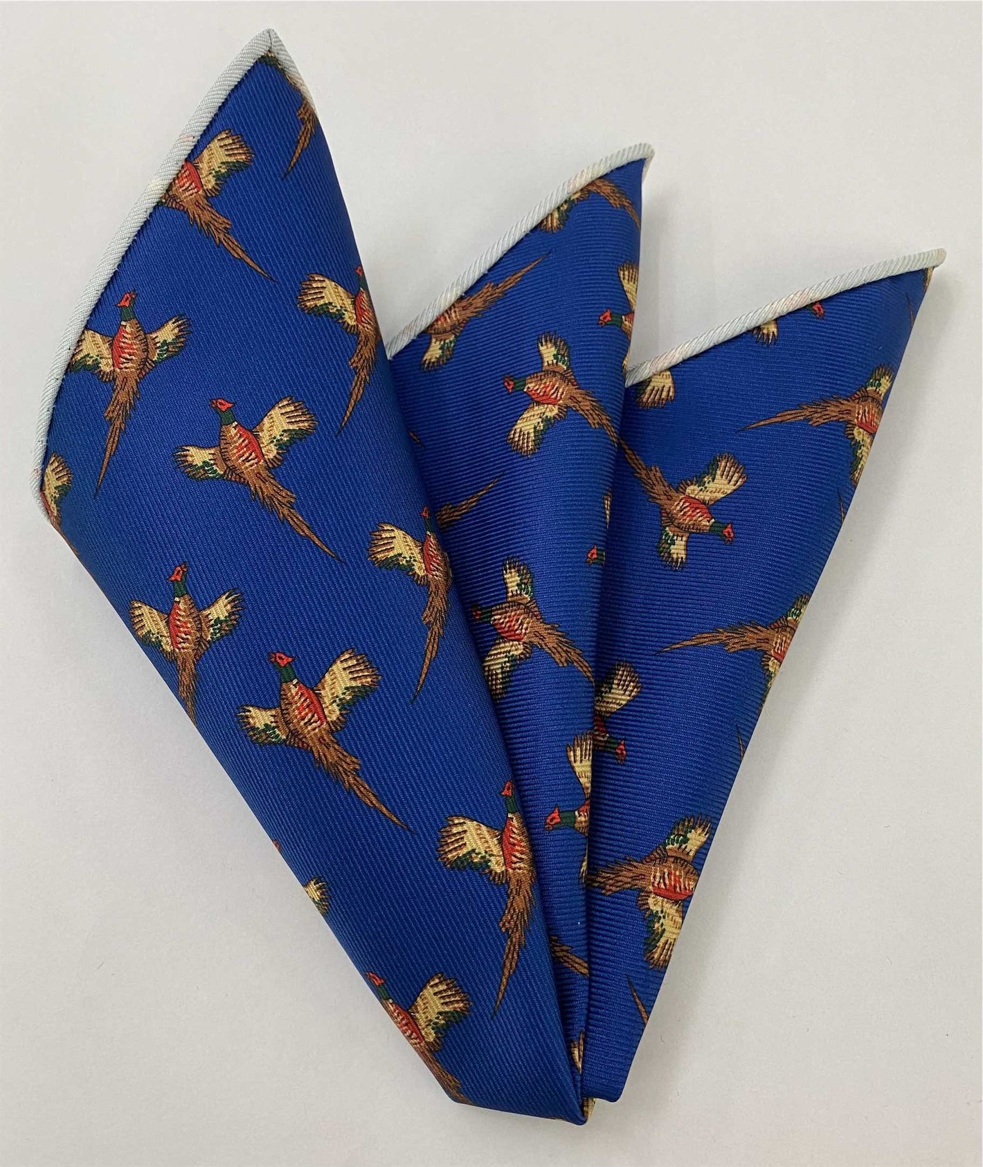 マクルズフィールド プリントシルク ポケットスクエア MCP-766