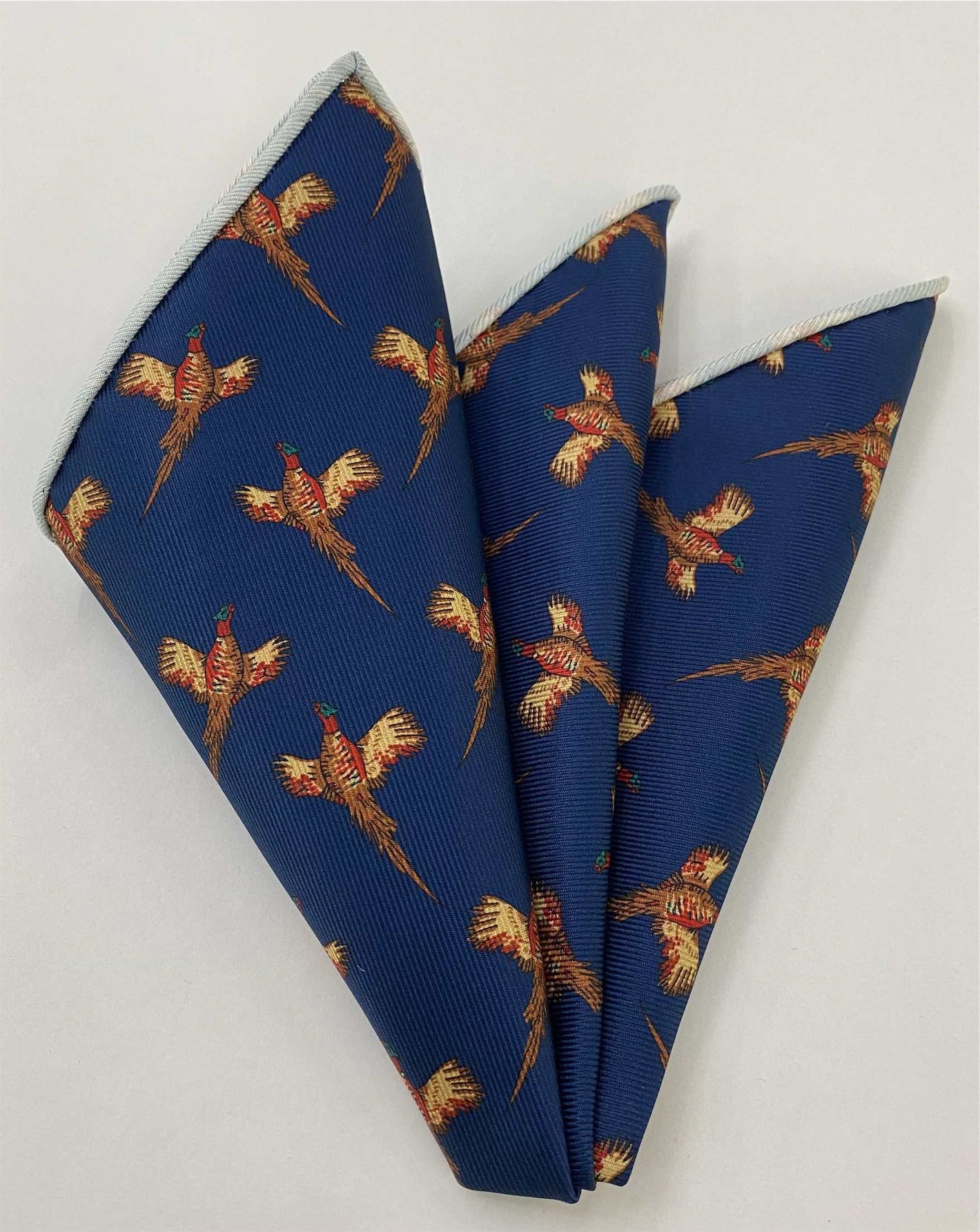 マクルズフィールド プリントシルク ポケットスクエア MCP-767