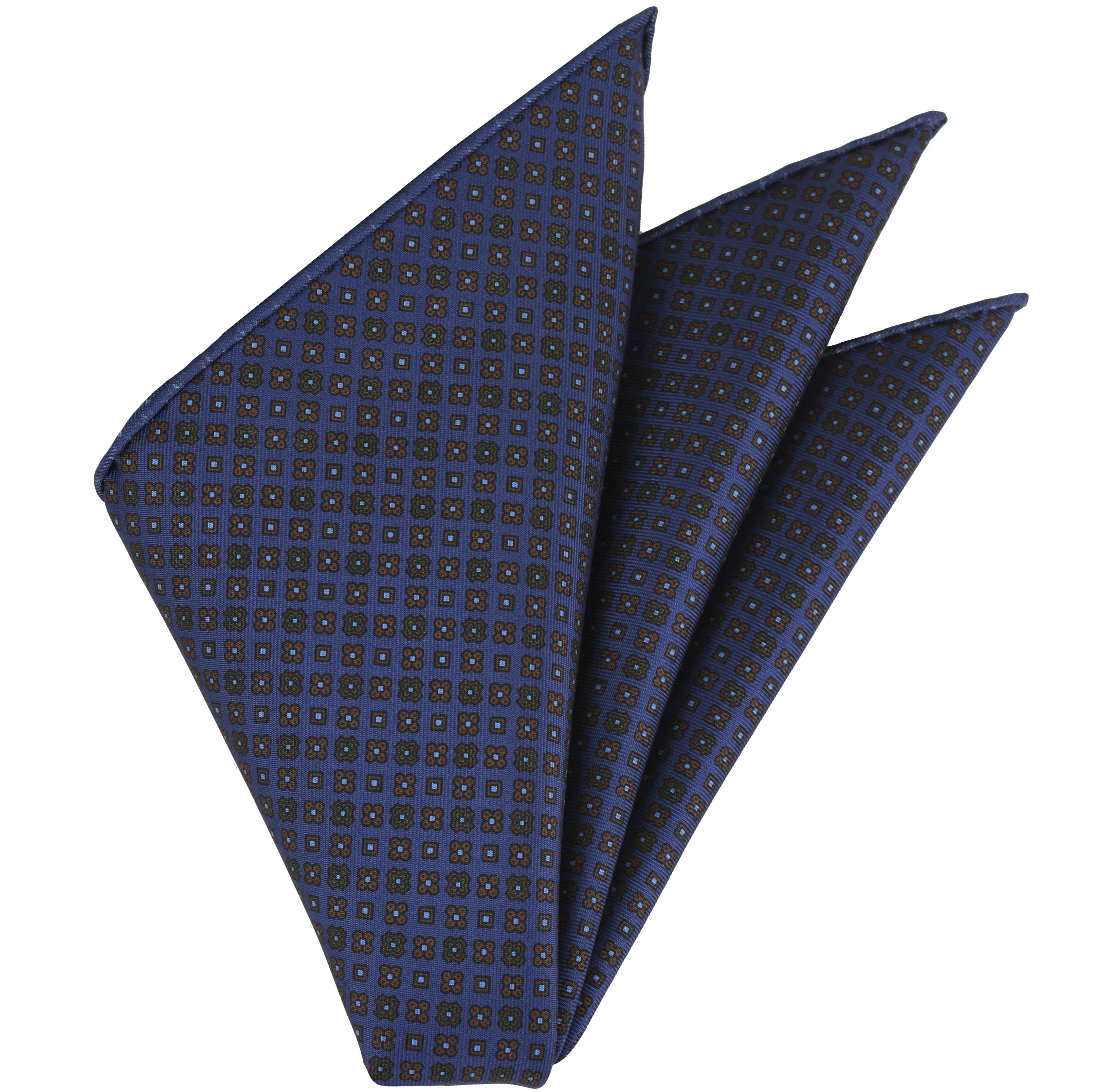 {[en]:Macclesfield Printed Silk Pocket Square