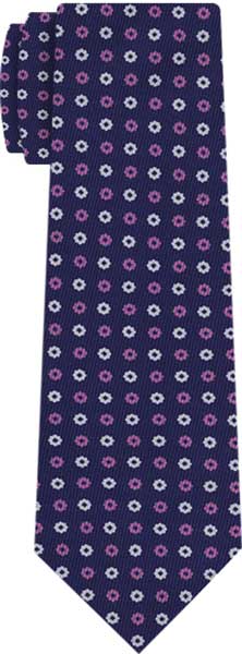 {[en]:Macclesfield Printed Silk Tie