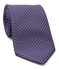 Sky Blue & Red on Midnight Blue Tie MCT-344 last tie 3-fold only