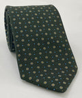Sky Blue, Off-White & Yellow on Forest Green MCT-377 Last Tie