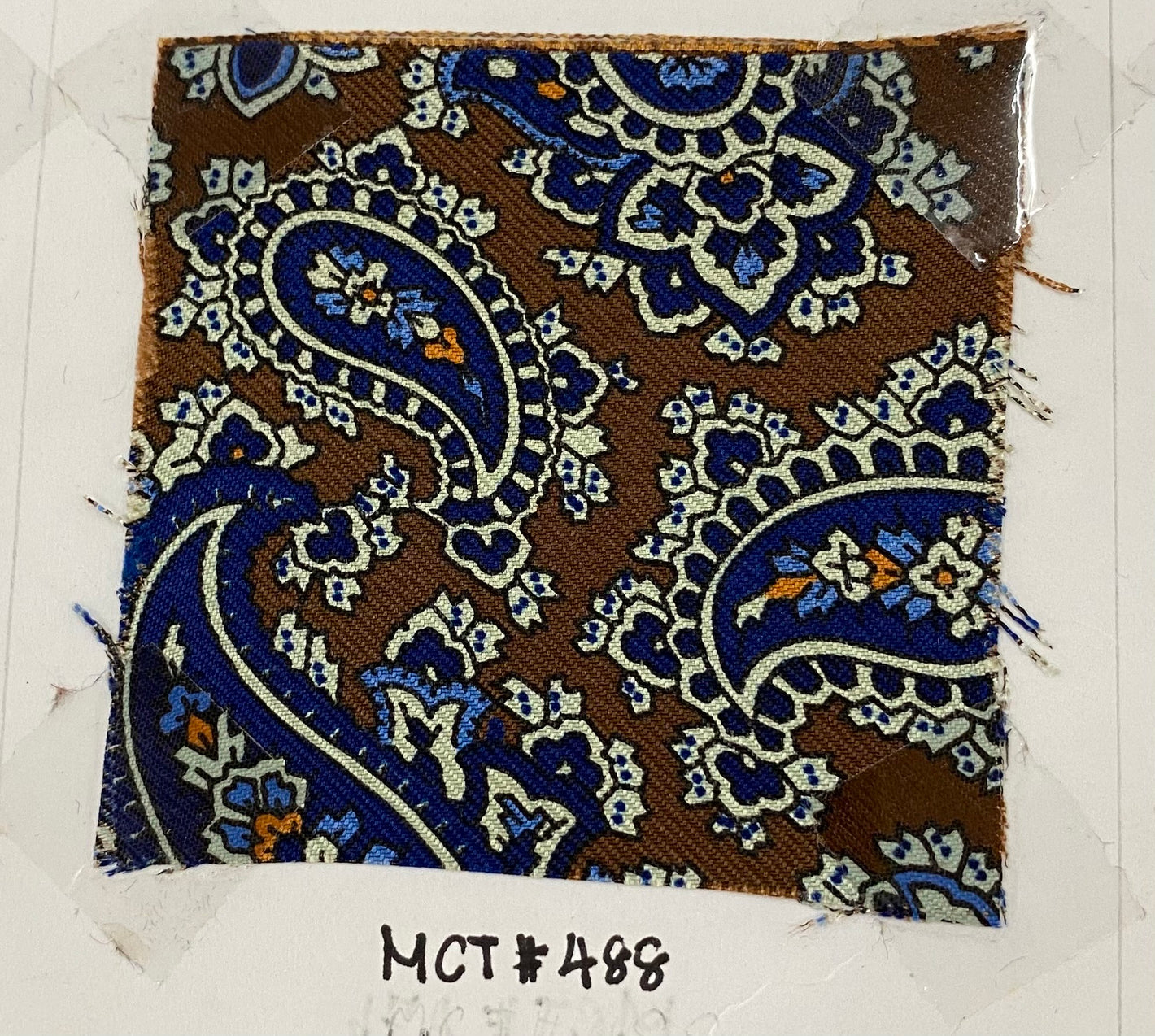 Paisley  Macclesfield Printed Silk Pocket Square MCP-488