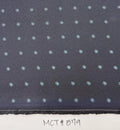 Blue & Off-White on Midnight Blue Macclesfield Printed Silk Tie MCT-579
