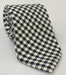 Black & White Print Pattern Silk Tie #MCT-593