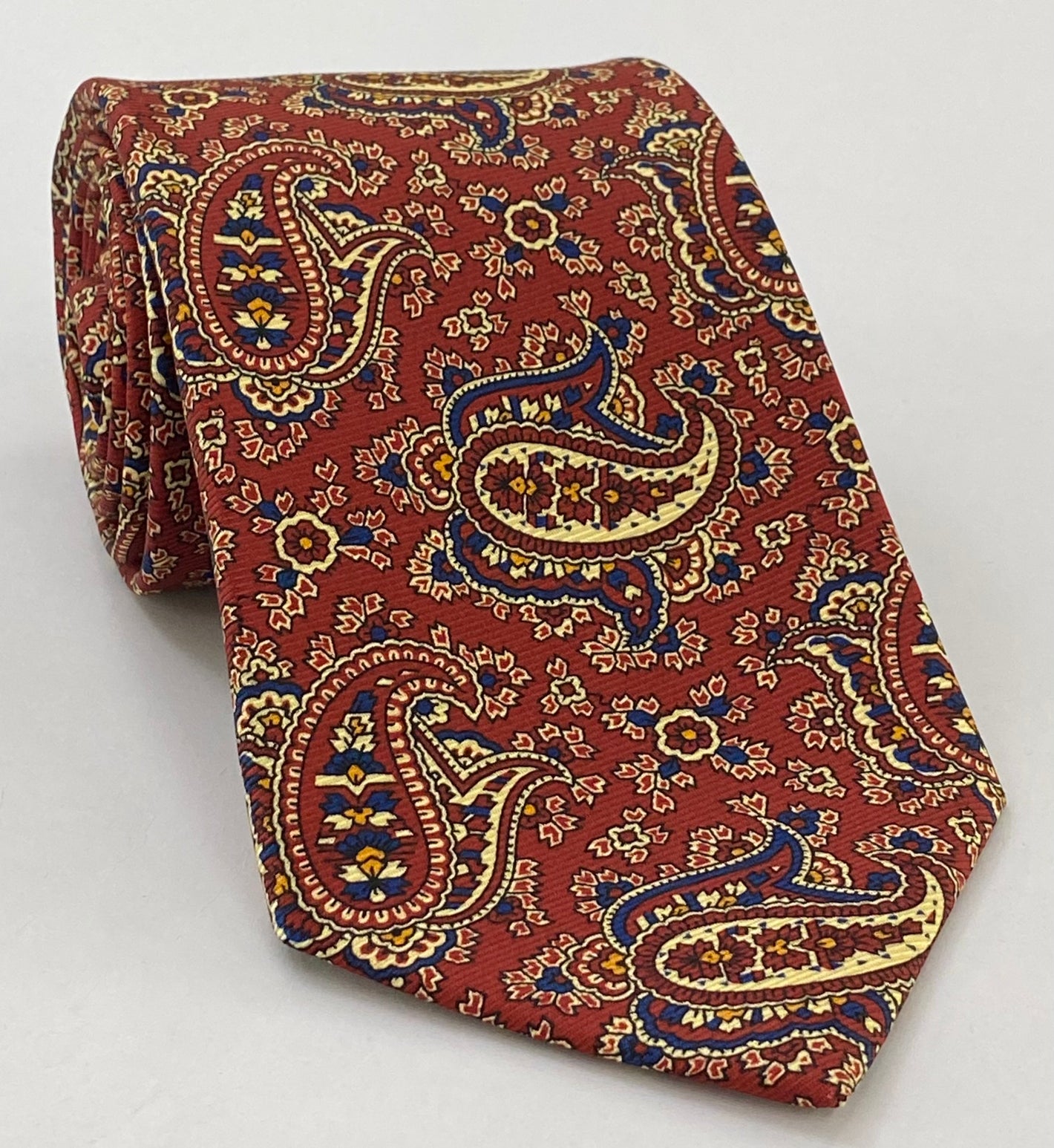 MMPT-2 マクルズフィールド モダン マダー プリント シルクタイ