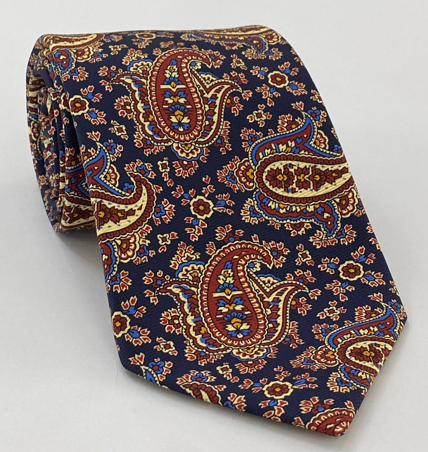 MMPT-3 マクルズフィールド モダン マダー プリント シルクタイ