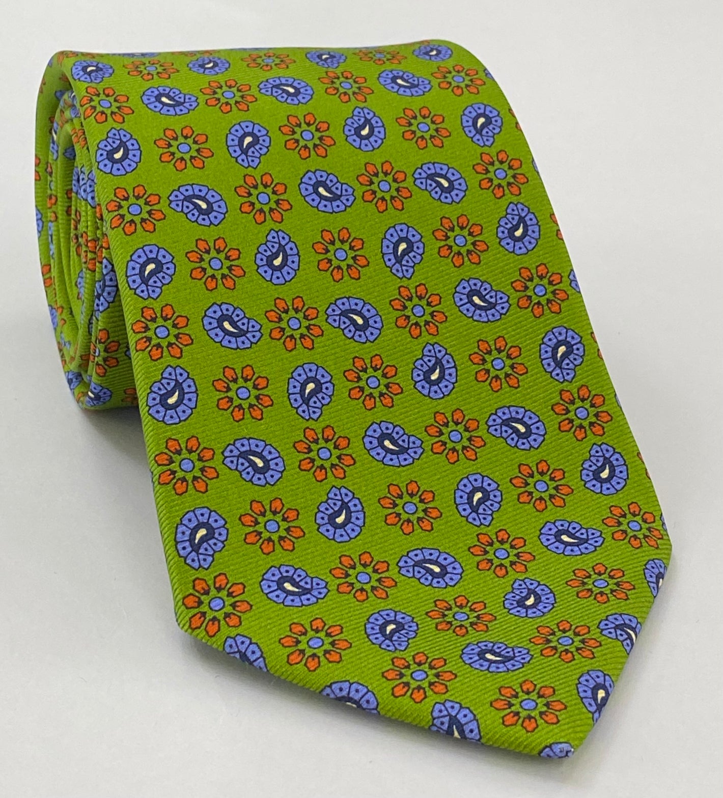 MMPT-5 マクルズフィールド モダンマダー プリントシルクタイ