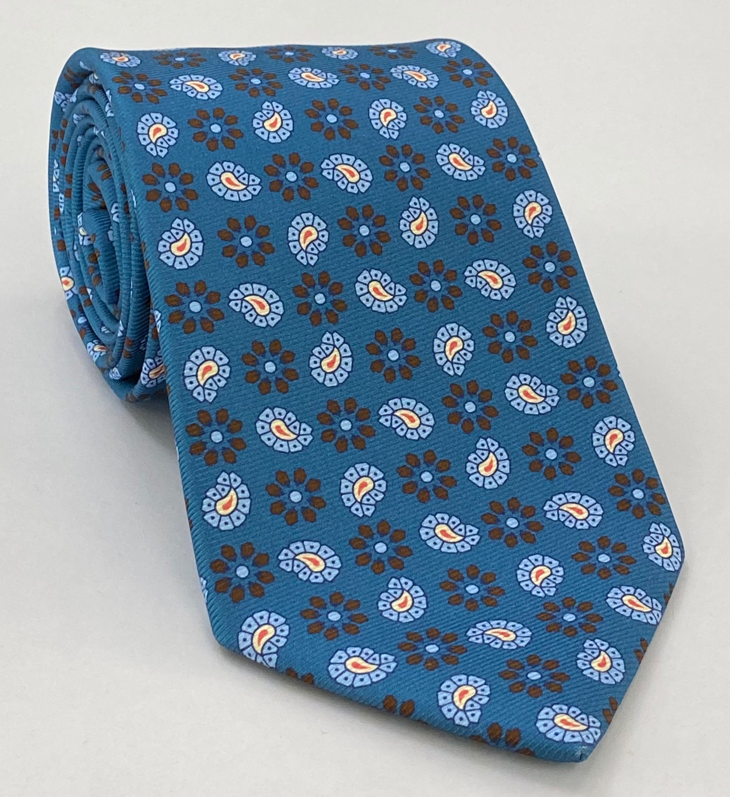 Macclesfield Modern Madder Printed Silk Tie MMPT-7