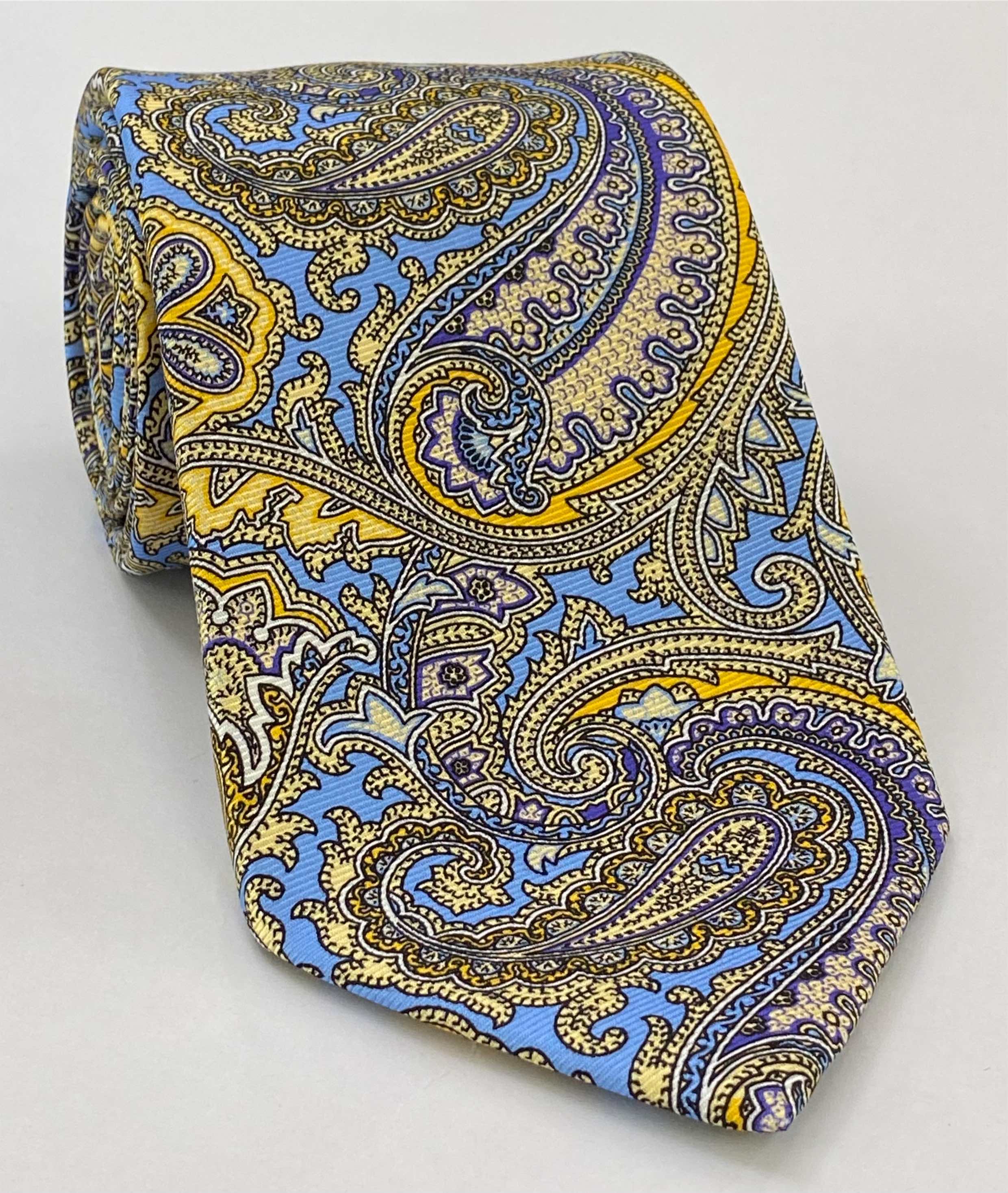 맥클스필드 모던 마더 프린트 실크 타이 MMPT-17