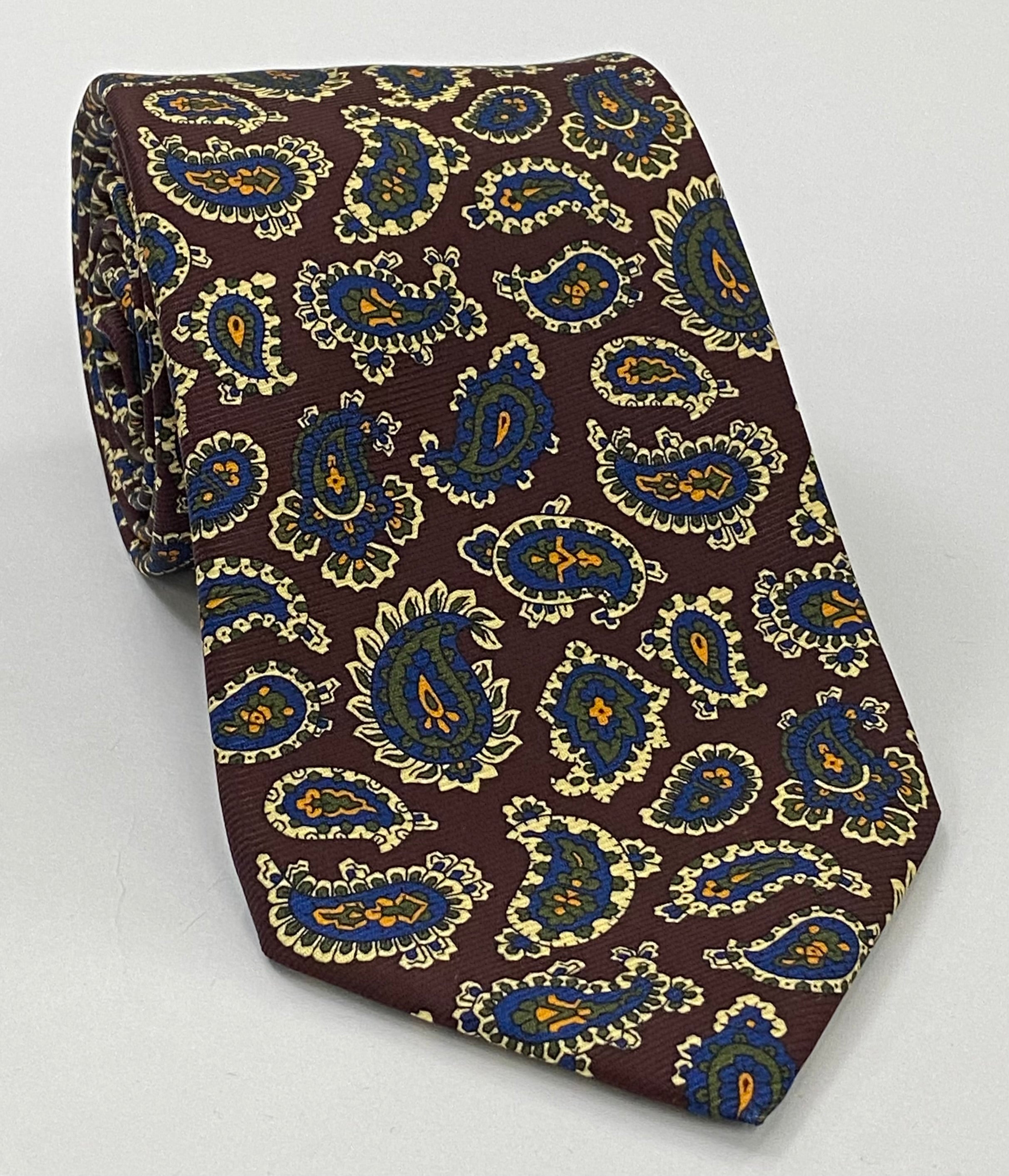 맥클스필드 모던 마더 프린트 실크 타이 MMPT-30