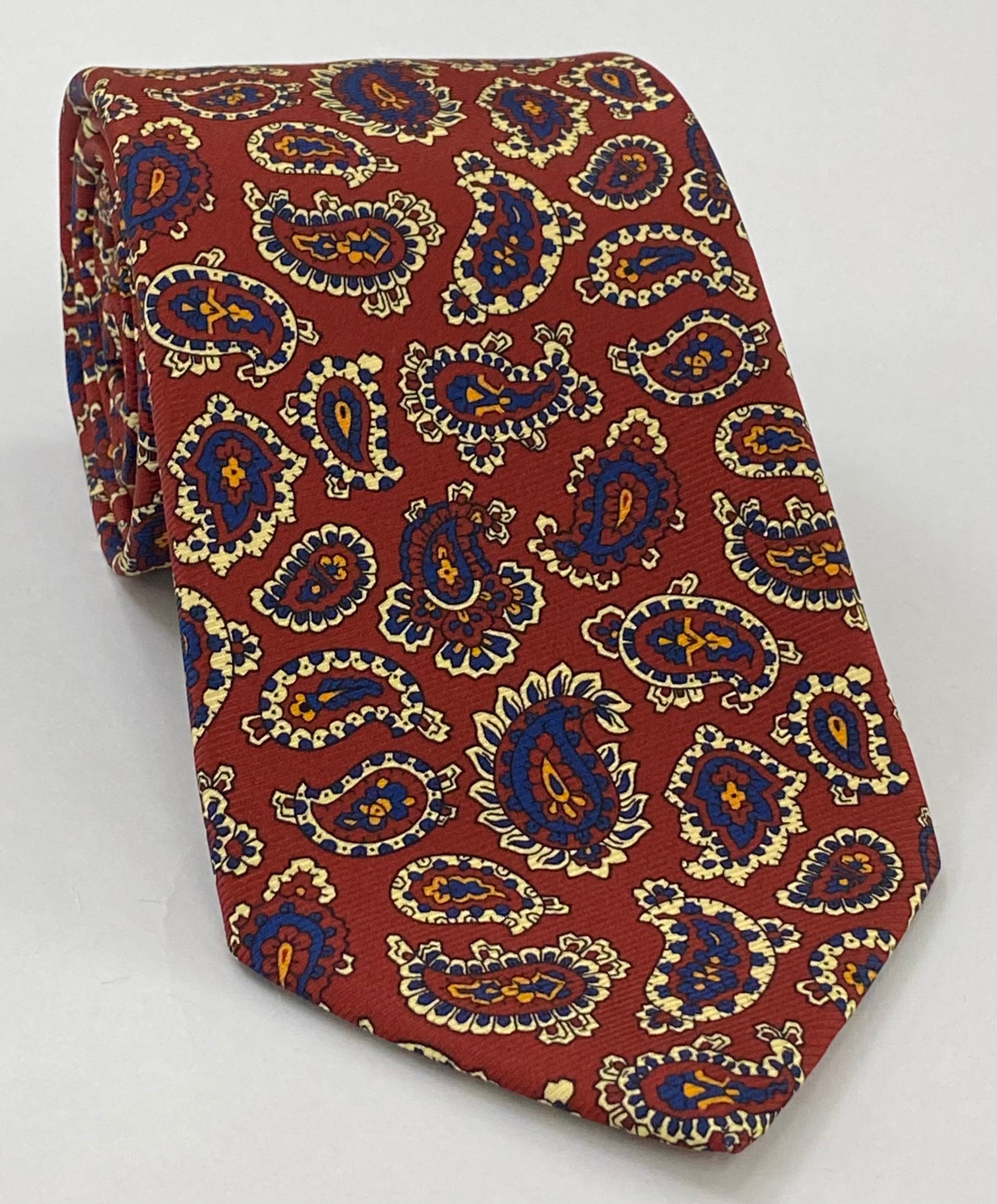 맥클스필드 모던 마더 프린트 실크 타이 MMPT-32