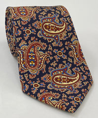 Macclesfield Modern Madder Printed Silk Tie MMPT-34