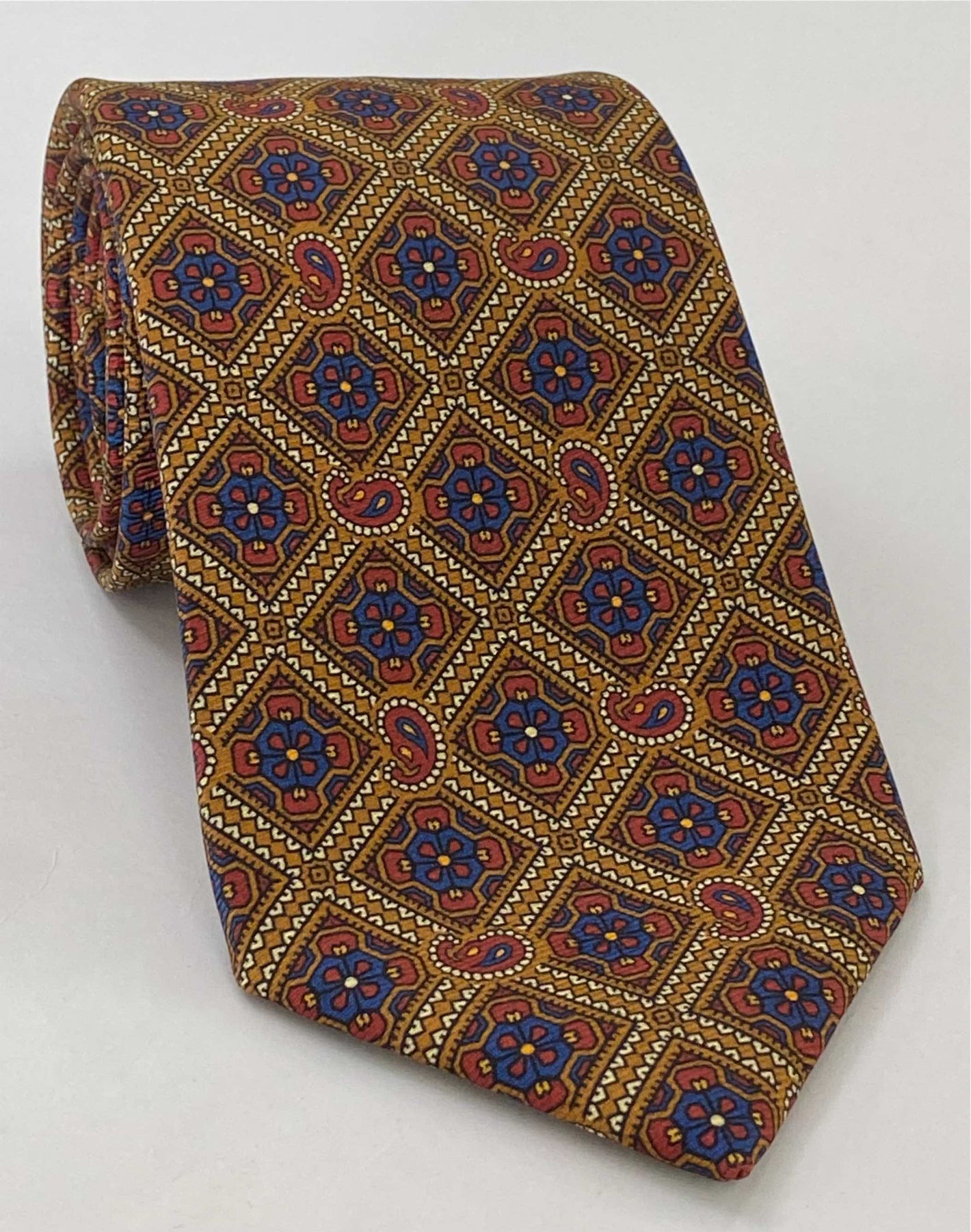 マクルズフィールド モダンマダー プリントシルクタイ MMPT-40