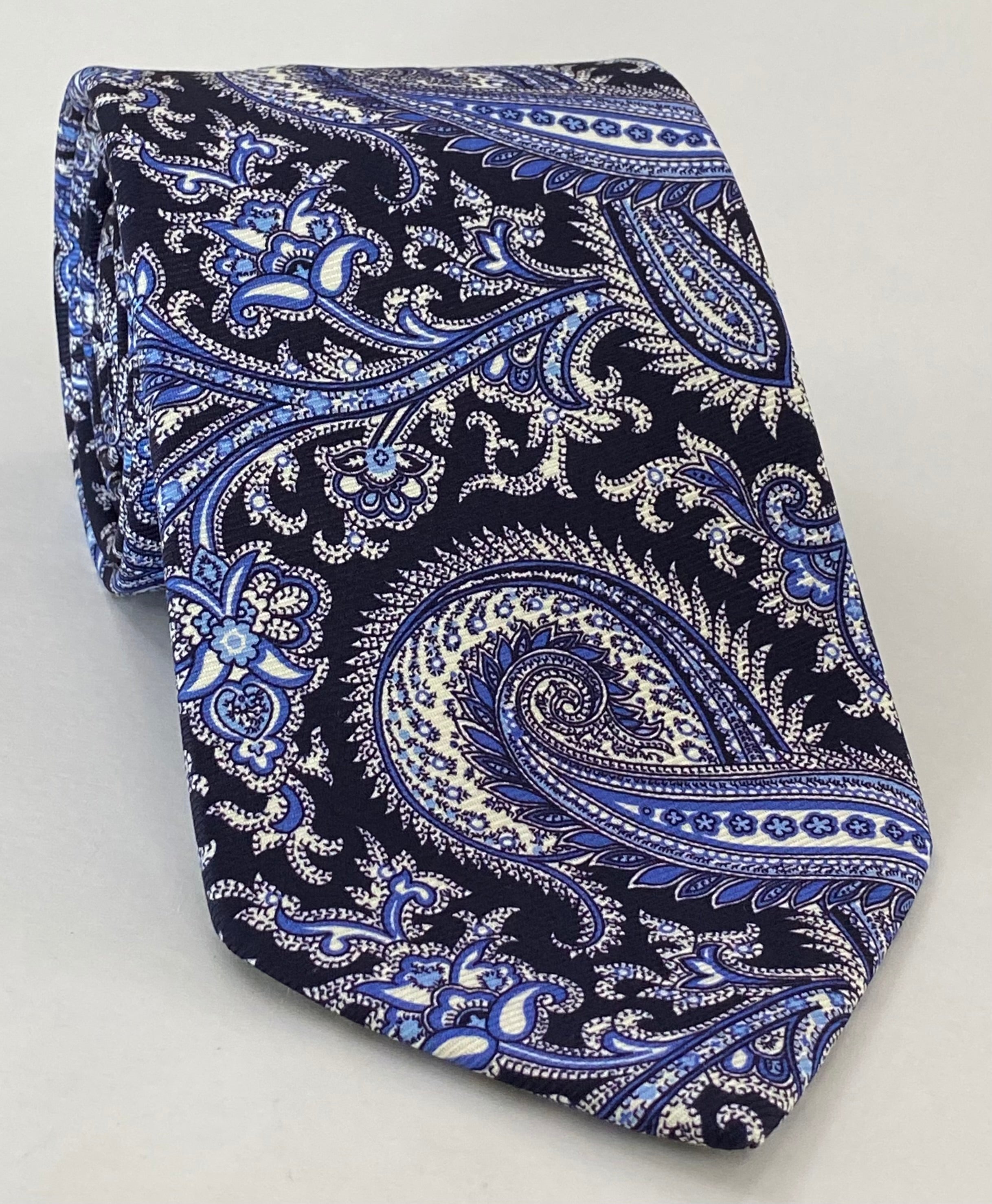 맥클스필드 모던 마더 프린트 실크 타이 MMPT-47