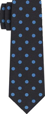 {[en]:Sky Blue on Midnight Blue Macclesfield Silk Tie