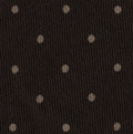 Off-White on Dark Chocolate Macclesfield Printed Wool  MCWP-9