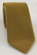 Sky Blue on Yellow Gold Mogador Pin Dot Tie MGPDT-4