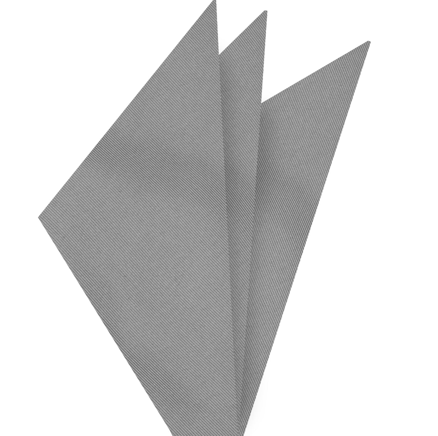 {[en]:Silver Gray Mogador Solid Pocket Square