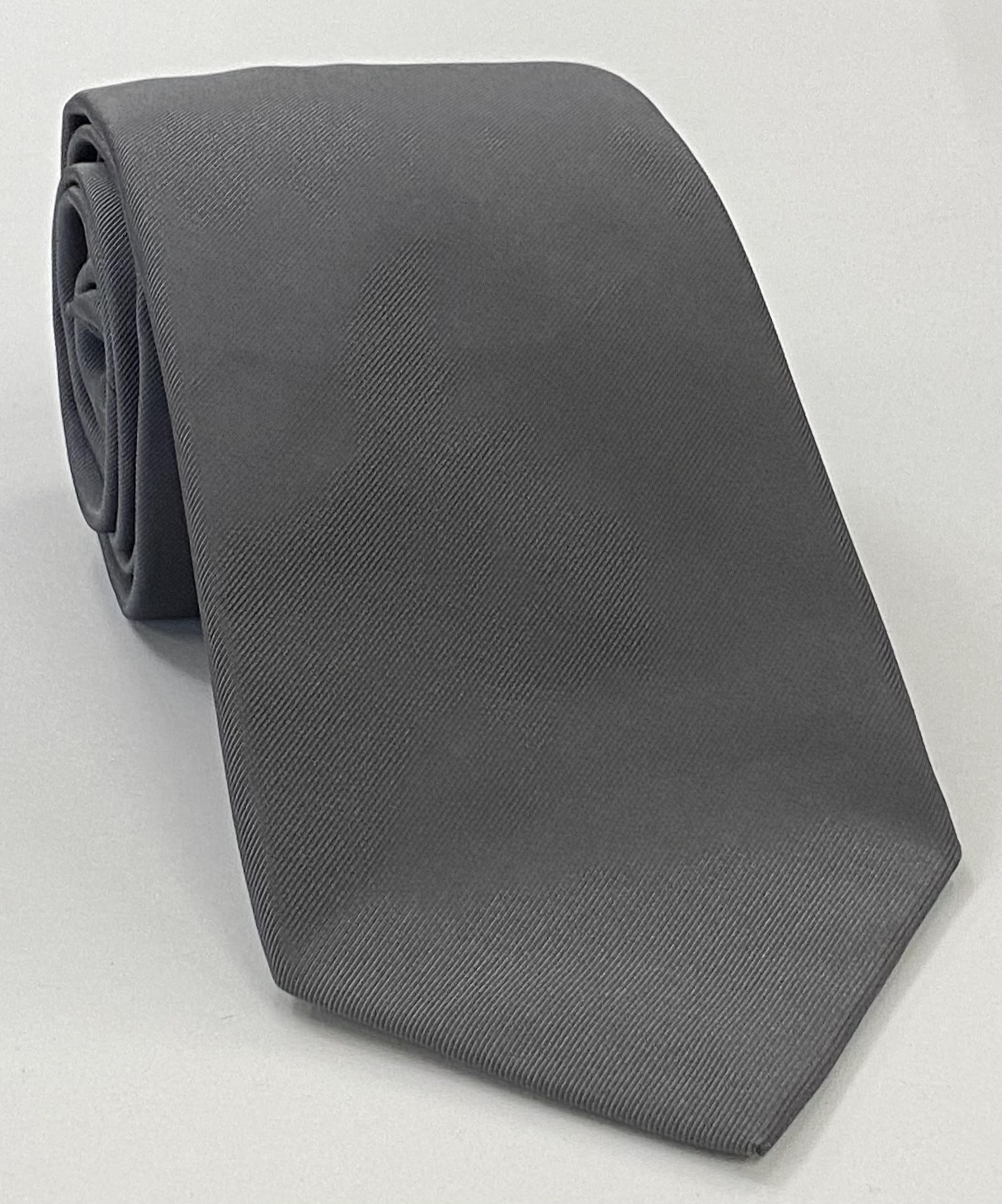 Dark Charcoal Gray Mogador Solid Tie MGSOT-10