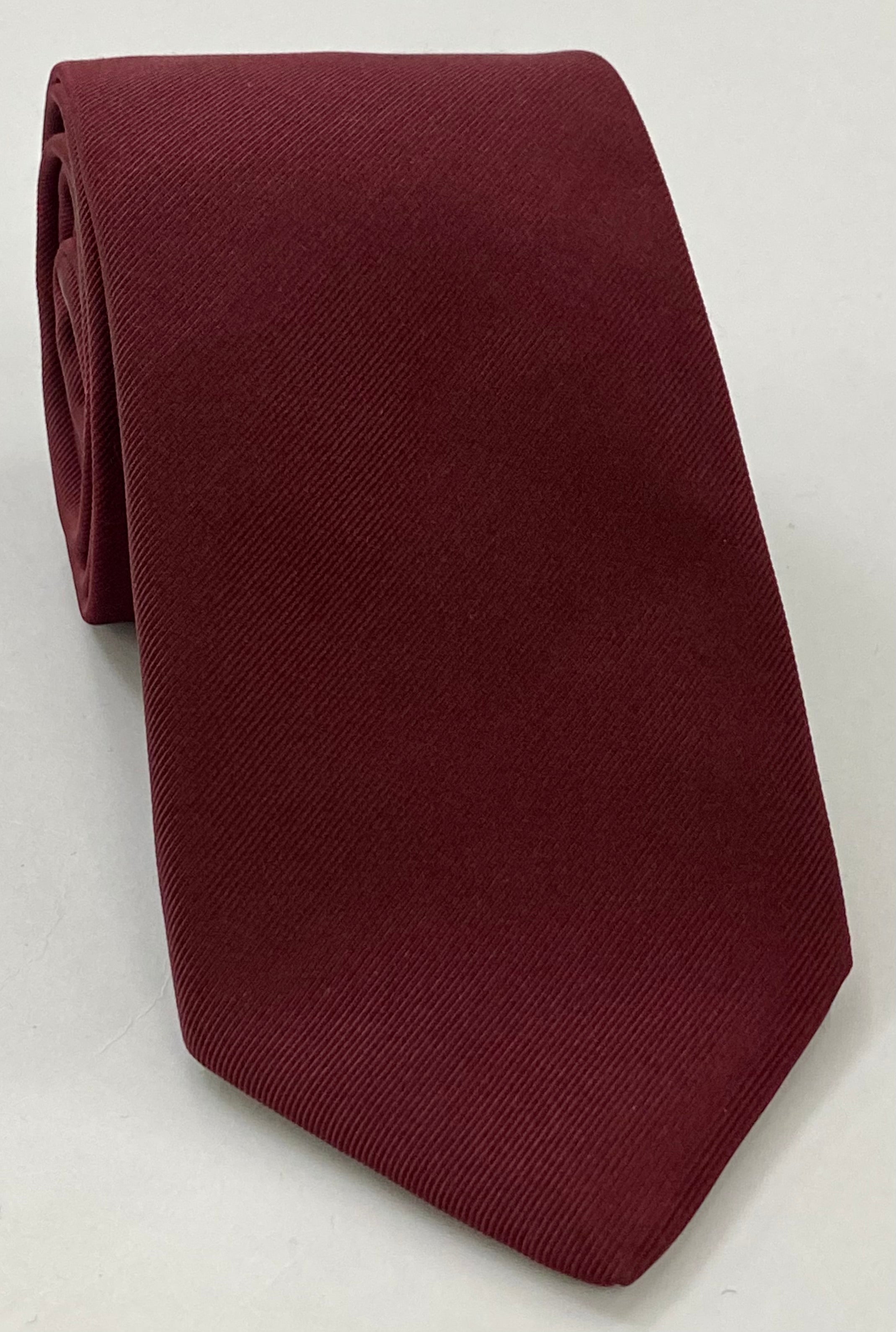 Burgundy Mogador Solid Tie MGSOT-5