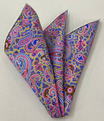 Modern Madder Macclesfield Printed Silk Pocket Square MMPP-102